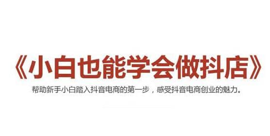 （2006期）2021zui新抖音小店无货源课程，小白也能学会做抖店，轻松月入过万插图