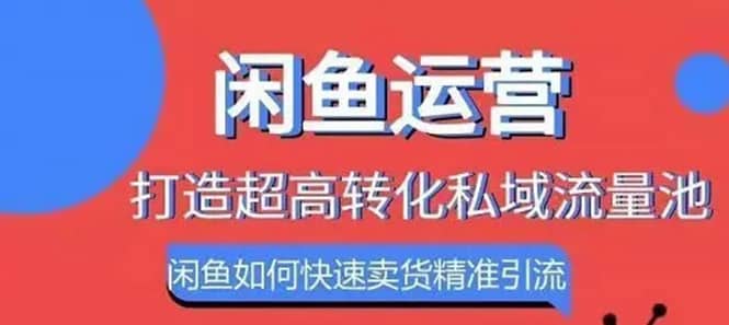 （1086期）闲鱼如何快速卖货精准引流打造私域流量池，快速卖货月赚过万插图1