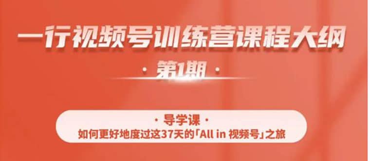 （1509期）视频号特训营，从零启动视频号30天，全营变现5.5万元【价值799元】无水印插图