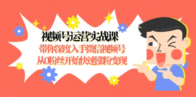 （1477期）视频号运营实战课，带你深度入手微信视频号1.0，从0粉丝开始快速涨粉变现插图