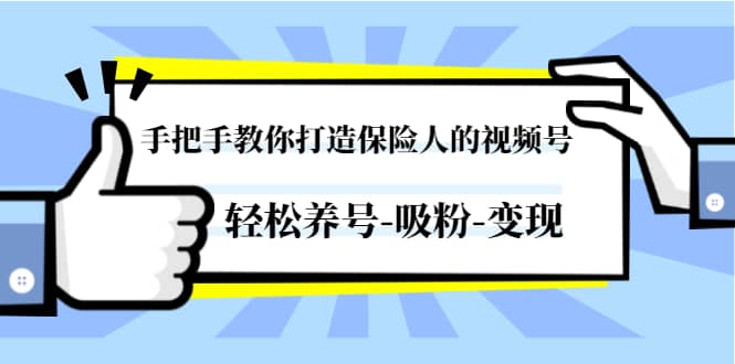 （1446期）手把手教你打造保险人的视频号，轻松养号-吸粉-变现【视频课程-无水印】插图