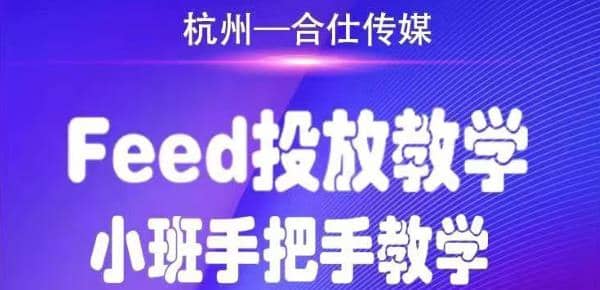 （1749期）合仕传媒Feed投放教学，手把手教学，开车烧钱必须自己会！插图