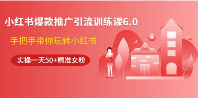 狼叔小红书爆款推广引流训练课6.0，手把手带你玩转小红书，实操一天50+精准女粉插图