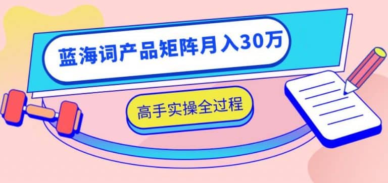 （1137期）2020zui新无货源店群项目，蓝海词产品矩阵月入30万，高手实操全过程（视频）插图1