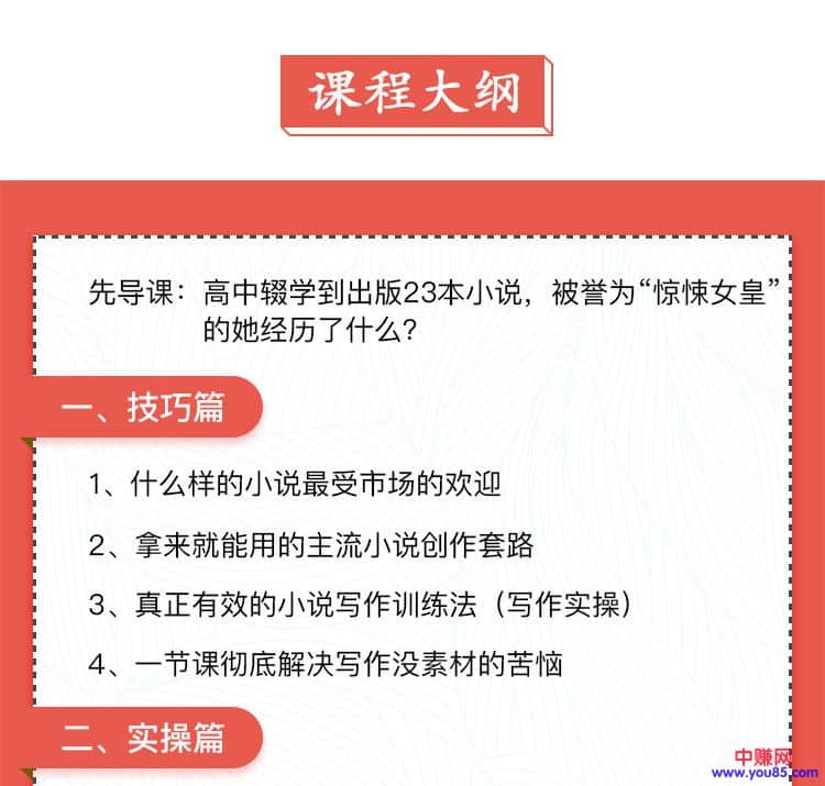 （922期）0基础小说写作培训营：从新手到网络畅销作家赚百万稿费（14节视频课）插图2