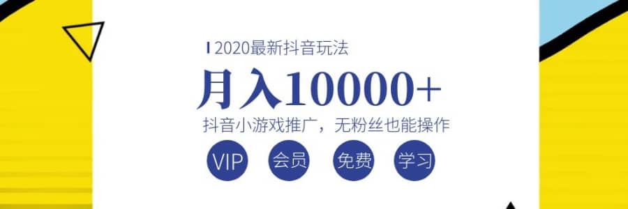 （1075期）2020zui新抖音玩法：抖音小游戏推广，无粉丝也能操作，月入10000+插图