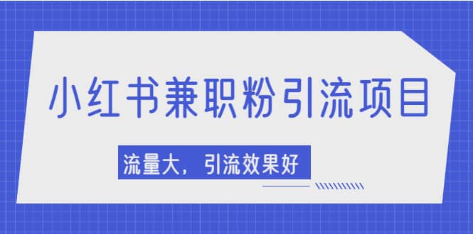 （2129期）小红书引流项目，日引1000+兼职粉，流量大，引流效果好【视频课程】插图