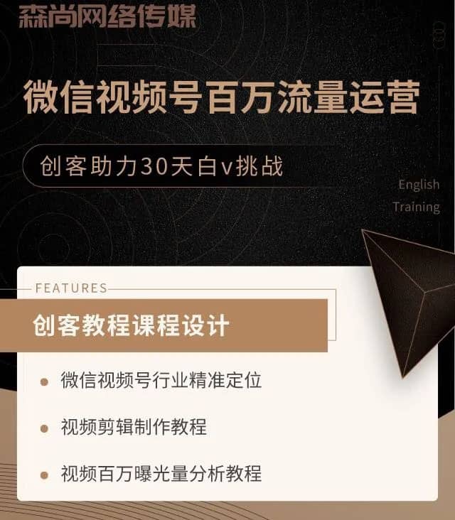 （1520期）微信视频号百万流量运营：行业定位+视频剪辑制作+视频百万曝光量分析插图1