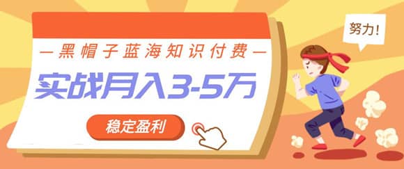 （1158期）蓝海知识付费众筹项目实战班，持续稳定盈利，实战月入3-5w项目插图1