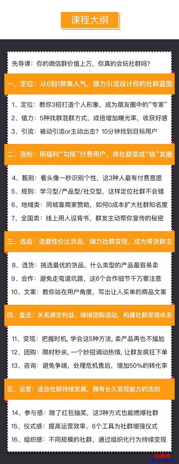 （919期）实操：手把手教你成为超级吸金群主（16节视频课）无水印插图2