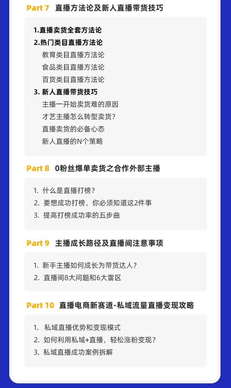 （1435期）0基础快速入门直播电商课程：直播平台玩法解析-团队打造-带货全流程等环节插图3