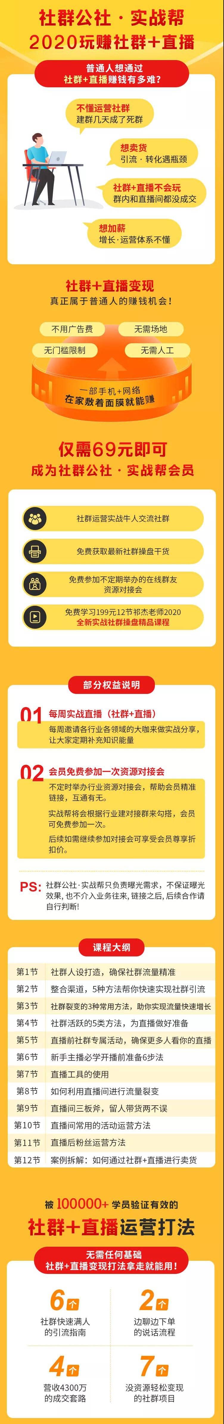 （1393期）2020一起玩赚社群+直播：社群快速满人技术，普通人一部手机+网络在家躺赚插图1