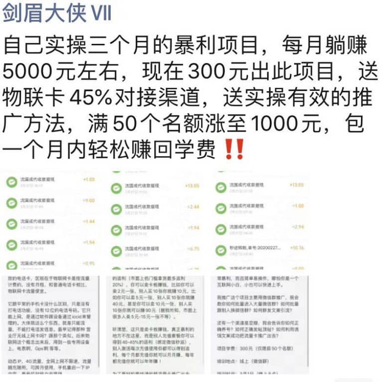 （1130期）剑眉大侠实操三个月得暴利项目，每月躺赚5000元左右（价值300元）插图2