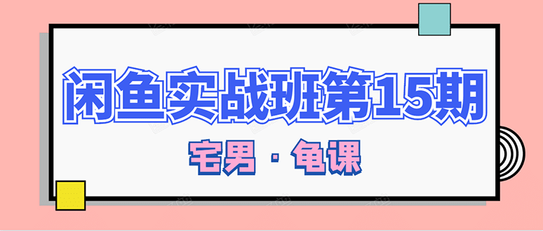 （1522期）龟课·闲鱼无货源电商课程第15期，一个月收益几万不等【33节视频-无水印】插图