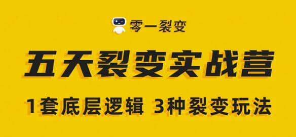 零一裂变《5天裂变实战训练营》1套底层逻辑+3种裂变玩法，2020下半年微信裂变玩法插图