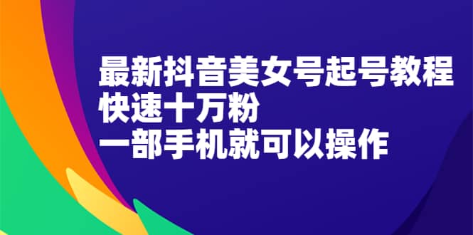 （2096期）zui新抖音图文号起号教程，快速十万粉，一部手机就可以操作！插图