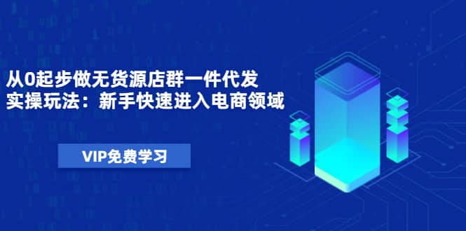 （1471期）从0起步做无货源店群一件代发实操玩法：新手快速进入电商领域（40节视频）插图