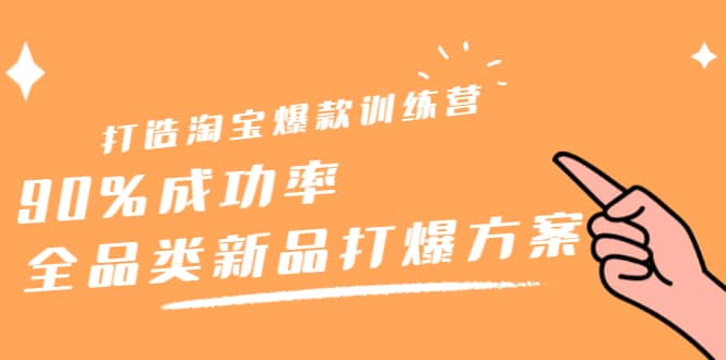 （2209期）打造淘宝爆款训练营，90%成功率：全品类新品打爆方案插图