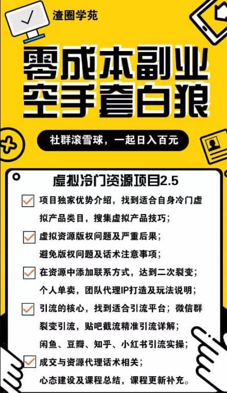 （1185期）虚拟冷门资源项目2.5（冷门&代理玩法） 精准引流实操日赚1000+(更新中)插图1