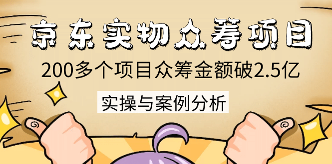 （1352期）京东实物众筹项目：200多个项目众筹金额破2.5亿，实操与案例分析（4节课）插图