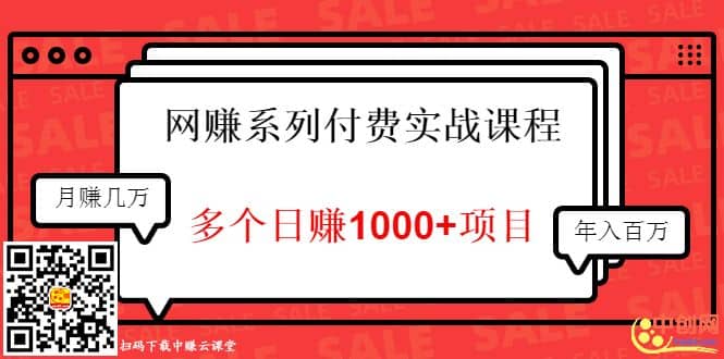 （1017期）网赚系列付费实战课程：多个日赚1000+项目，全是干货！插图1