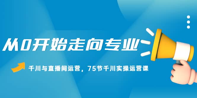 （2165期）从0开始走向专业，千川与直播间运营，75节千川实操运营课插图