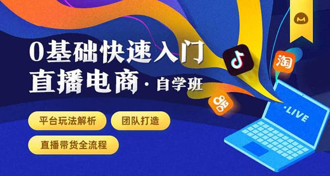 （1435期）0基础快速入门直播电商课程：直播平台玩法解析-团队打造-带货全流程等环节插图