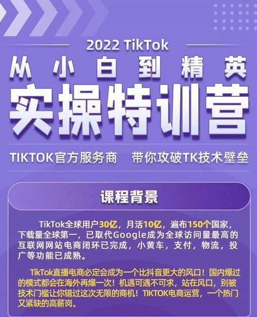 Seven漆·2022Tiktok从小白到精英实操特训营，带你掌握Tiktok账号运营插图