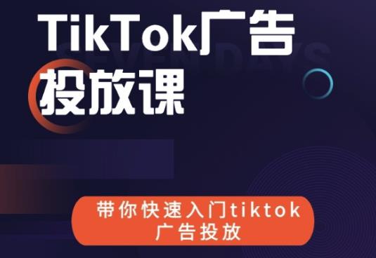 跨境B哥tiktok广告投放课，带你快速入门tiktok广告投放价值1680元插图