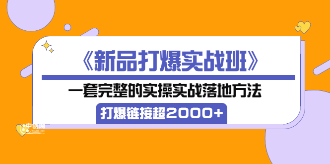 （3175期）《新品打爆实战班》一套完整的实操实战落地方法，打爆链接超2000+（28节课)插图