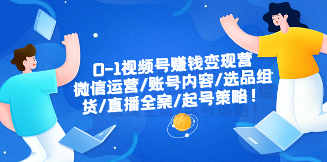 （6340期）0-1视频号赚钱变现营：微信运营-账号内容-选品组货-直播全案-起号策略！插图