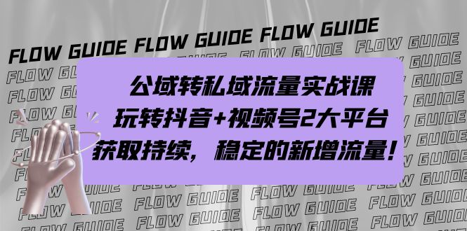 （7064期）公域转私域流量实战课，玩转抖音+视频号2大平台，获取持续，稳定的新增流量插图