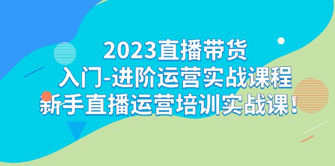 （7162期）2023直播带货入门-进阶运营实战课程：新手直播运营培训实战课！插图