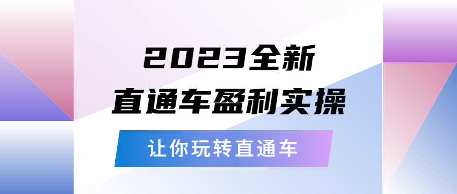 （5714期）2023全新直通车·盈利实操：从底层，策略到搭建，让你玩转直通车插图