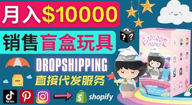 （3544期）Dropshipping+ Shopify推广玩具盲盒赚钱：每单利润率30%, 月赚1万美元以上插图