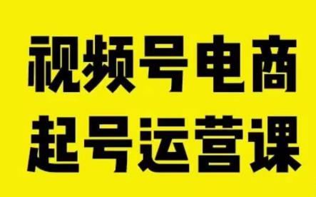 视频号电商起号运营课，教新人如何自然流起号，助力商家0-1突破插图