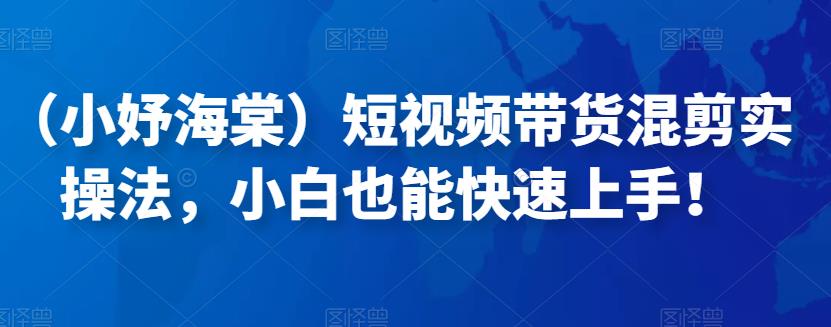 （小妤海棠）短视频带货混剪实操法，小白也能快速上手！插图