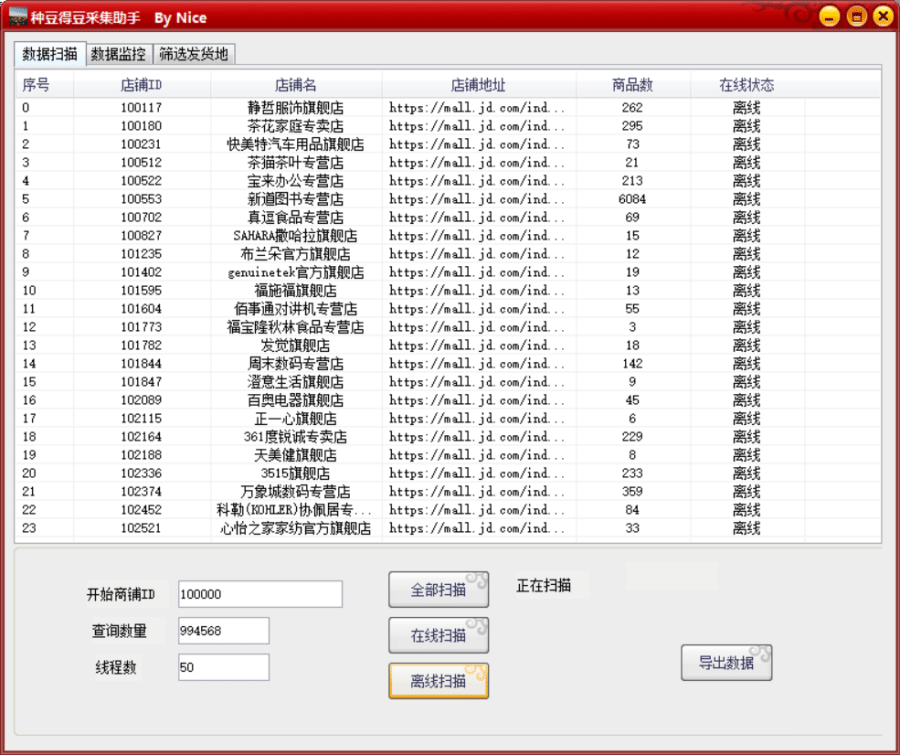 （4896期）zui新京东旧店赔FU采集脚本，一单利润5-100+(旧店采集+店铺监控+发货地监控)插图1