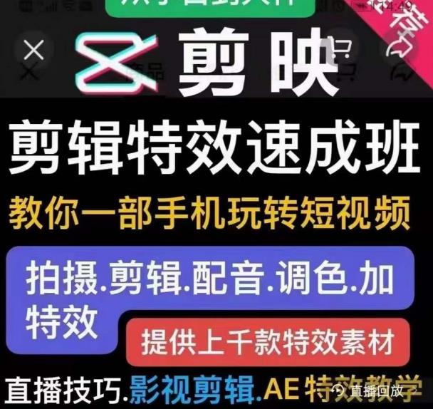 特效罗剪辑特效速成班：一部手机玩转短视频提供上千款特效素材【无水印】插图