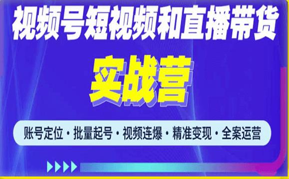 2023zui新微信视频号引流和变现全套运营实战课程，小白也能玩转视频号短视频和直播运营插图