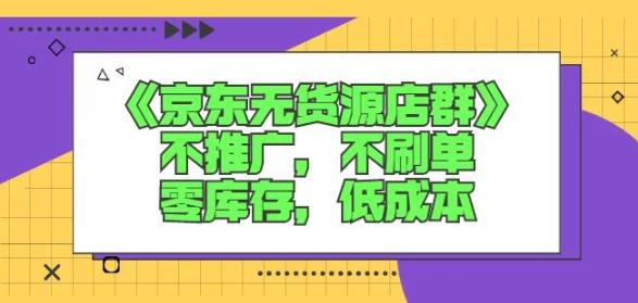 诺思星商学院京东无货源店群课：不推广，不刷单，零库存，低成本插图