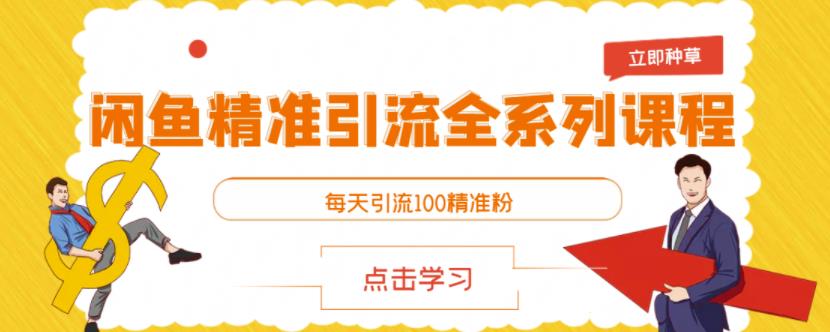 闲鱼精准引流全系列课程，每天引流100精准粉【视频课程】插图