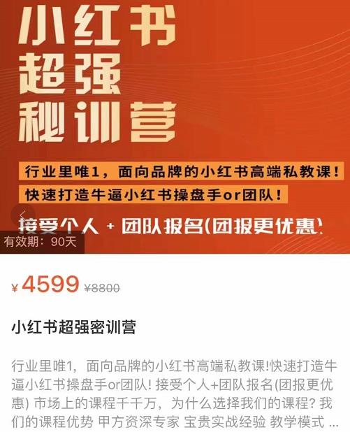 小红书超强密训营，爆文制造技巧，低预算高roi投放技巧，内容营销思维插图