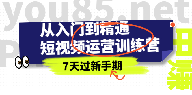 （2360期）从入门到精通短视频运营训练营，理论、实战、创新，7天过新手期插图