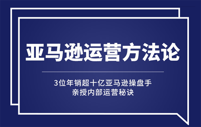 （2443期）亚马逊大卖的运营方法课：年销10亿大卖家亲授内部秘诀插图