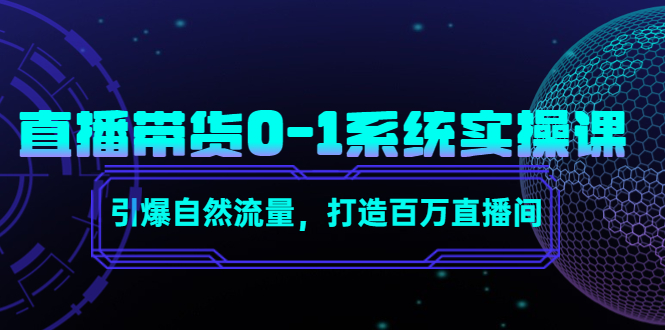 （4447期）直播带货0-1系统实操课，引爆自然流量，打造百万直播间！插图