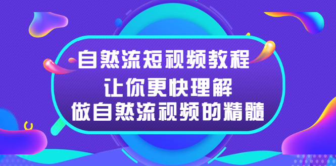 （2495期）自然流短视频教程，让你更快理解做自然流视频的精髓插图