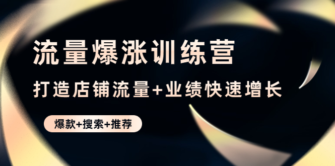 （4487期）流量爆涨训练营：打造店铺流量+业绩快速增长 (爆款+搜索+推荐)插图