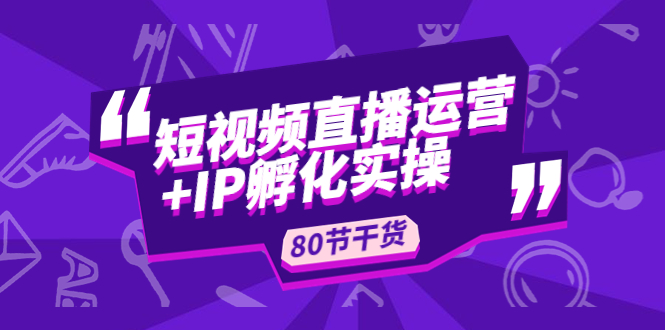 （4973期）短视频直播运营+IP孵化实战：80节干货实操分享插图