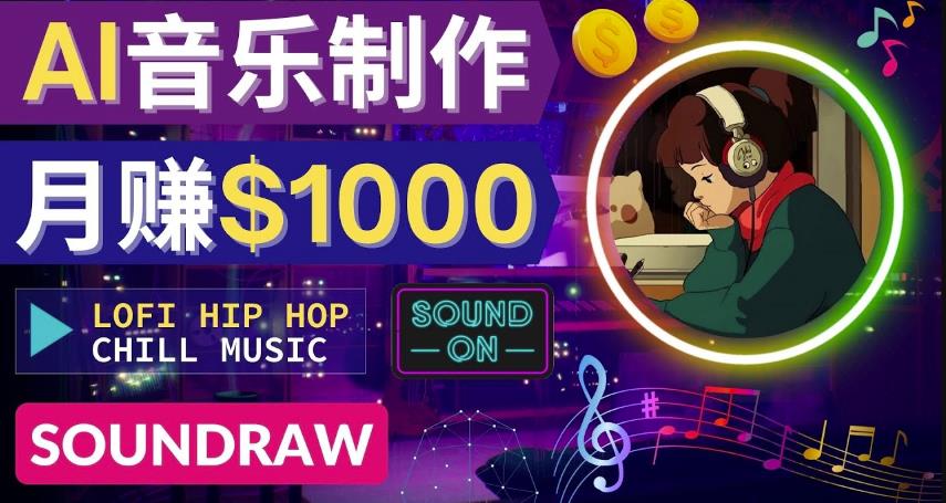 无需任何音乐基础：使用AI软件制作Lofi Hip Hop Chill Music月赚1000美元插图